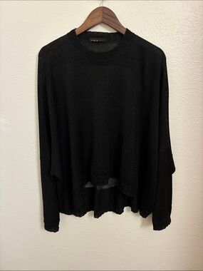 Shirin Guild Black Lightweight Knit Sweater